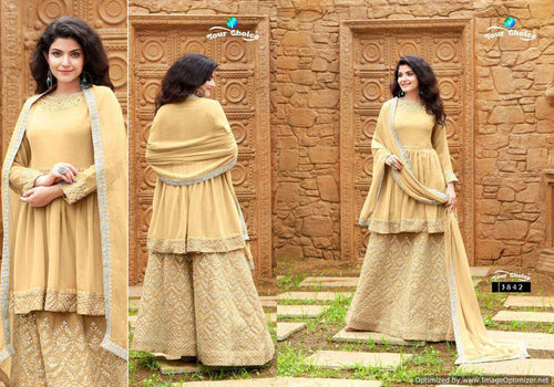 Multi Color Georgette Indian women's salwar kameez with dupatta ready to wear
