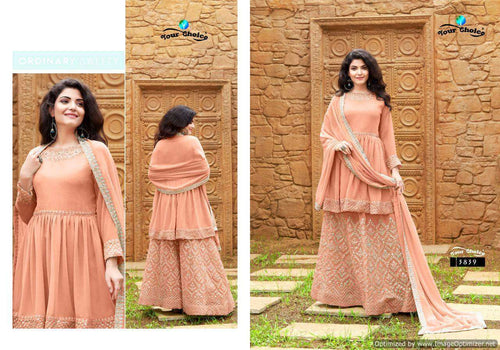 Multi Color Georgette Indian women's salwar kameez with dupatta ready to wear