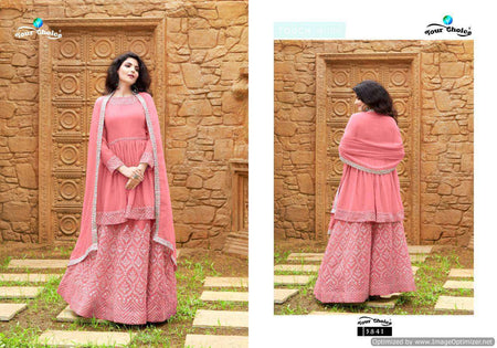 Multi Color Georgette Indian women's salwar kameez with dupatta ready to wear