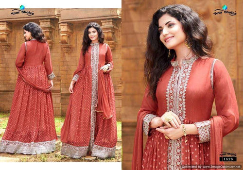 White Georgette Indian women's salwar kameez with dupatta ready to wear
