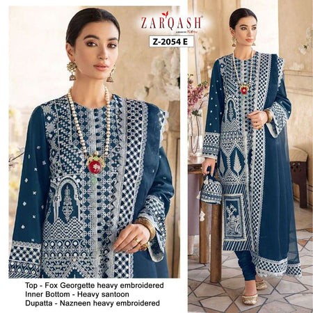 Multi Color Georgette Indian women's salwar kameez with dupatta ready to wear